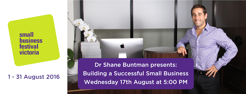 Dr Shane Buntman Presenting at the 2016 Small Business Festival