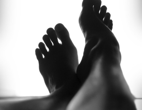 Feet In Crossed Position