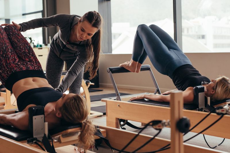 An image of clinical pilates classes