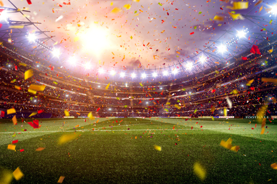 Celebrations commencing at the fifa world cup finals