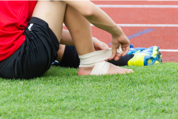 Ankle injury from soccer practice